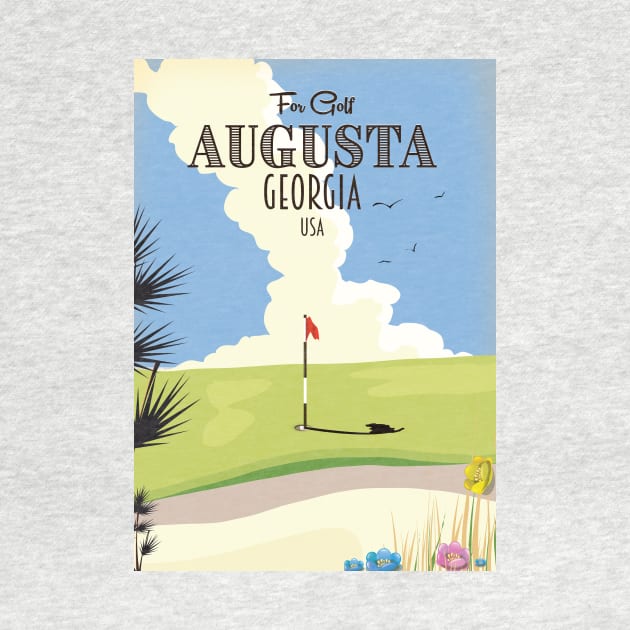 Augusta Georgia Golf Poster by nickemporium1